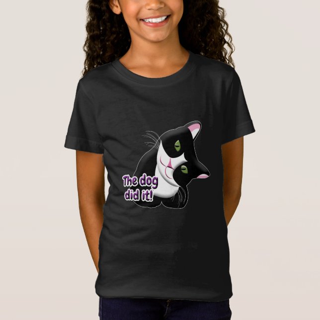 Der Hund hat es Cat gemacht T-Shirt (Vorderseite)