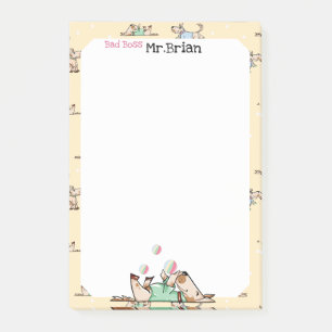 Der Hund Life Funny Boss Post-it Klebezettel