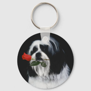 Der Hund Shih Tzu Schlüsselanhänger