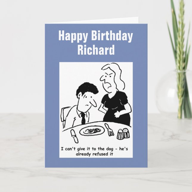 Der Hund verweigerte der Ehefrau bereits das Koche Karte (Vorderseite)