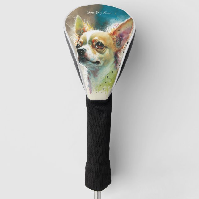 Der Hund von Chihuahua - Zusammensetzung 003 Golf Headcover (Vorderseite)