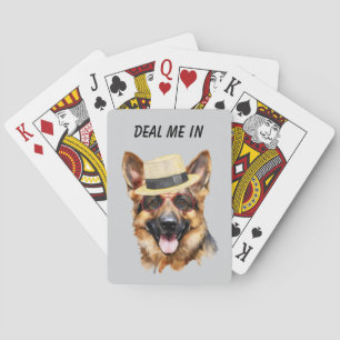 Der Hund von der Hündin des Hundes Spielkarten