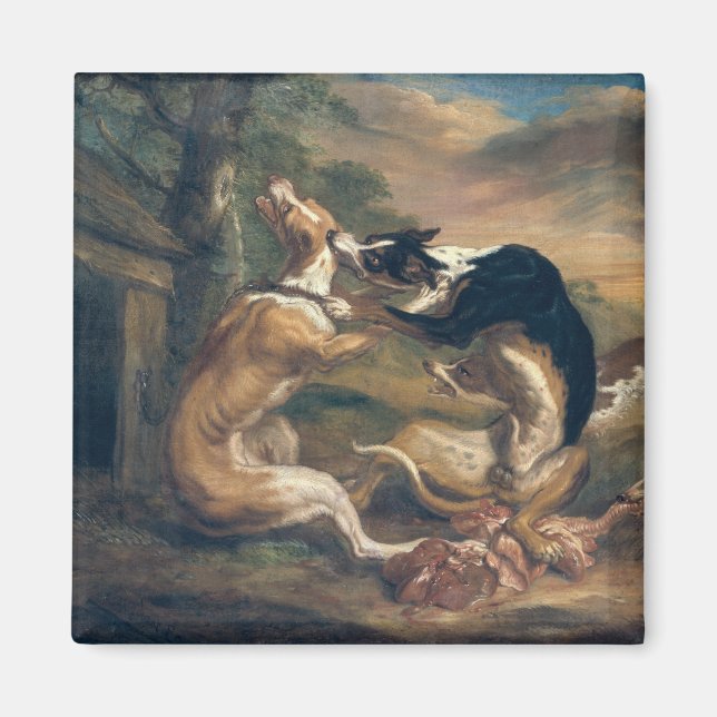 Der Hundekampf 1678 Magnet (Vorne)