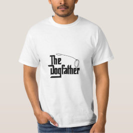 Der Hundepate Hundepapa Weiß auf Dunkel T-Shirt