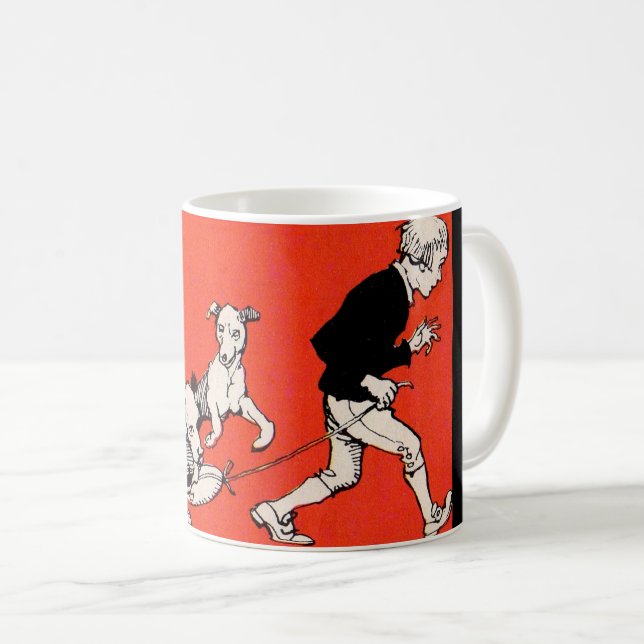 der Hundewanderer Kaffeetasse (VorderseiteRechts)