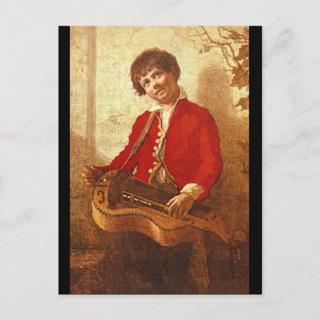 Der Hurdy-Gurdy Boy_Groups und Figures Postkarte (Vorderseite)