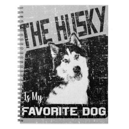 Der Husky ist mein Lieblingshund, der sibirische H Notizblock