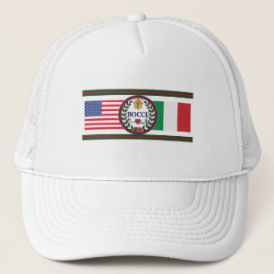 Der Hut amerikanischen und italienischen Flagge Truckerkappe