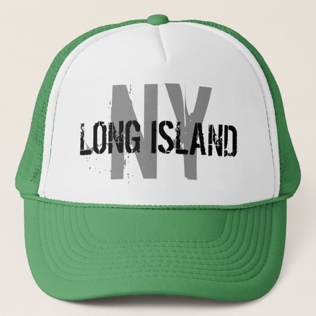 Der Hut Fernlastfahrers Long Islands New York Truckerkappe (Vorderseite)