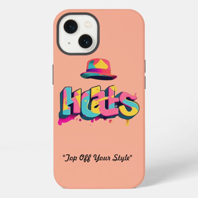 "Der Hut sitzt" iPhone Hülle (Rückseite)