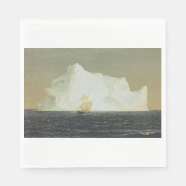 Der Iceberg (von der Frederic Edwin Church) Serviette (Vorderseite)