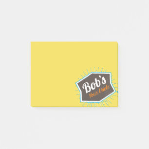 Der Ihr Onkel Funny Man Named Bob des Bobs Post-it Klebezettel