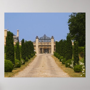 Der imposante Eingang zum Chateau Haut Sarpe, dem Poster