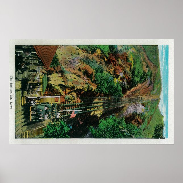 Der Incline am Berg LoweMt. Lowe, CA Poster (Vorne)
