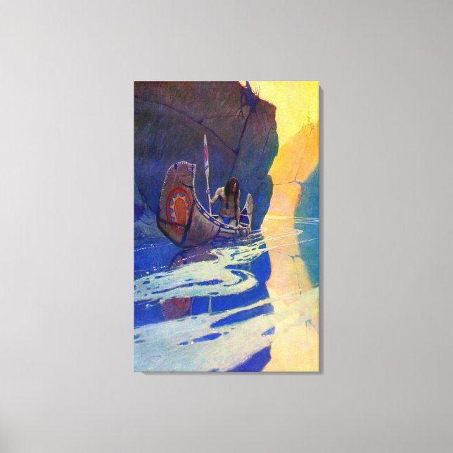 Der Inder in seiner Einsamkeit NC Wyeth 1907 Leinwanddruck (Vorderseite)