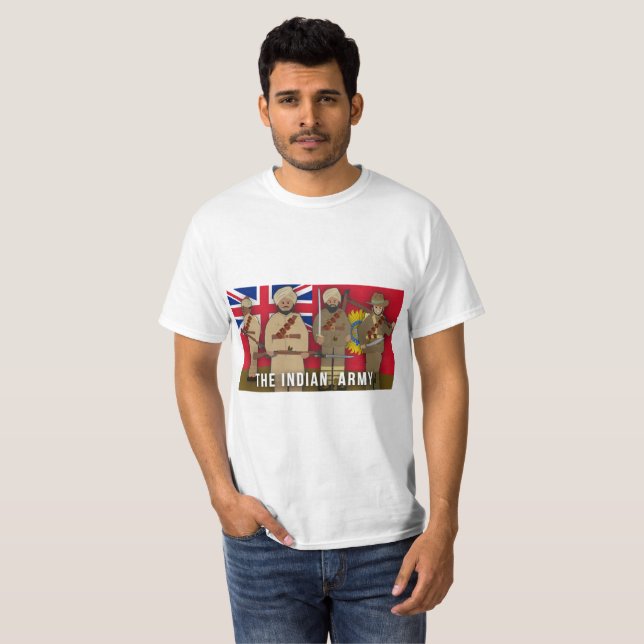 Der indische Armee-Partei-Erste Weltkrieg T-Shirt (Vorne ganz)