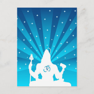 Der indische Gott Shiva - Postcard Postkarte