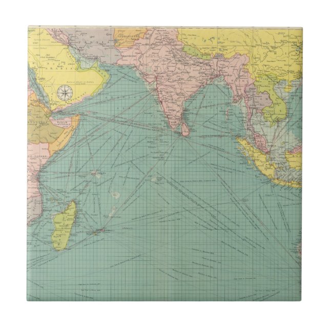 Der Indische Ozean 3 Fliese (Vorderseite)