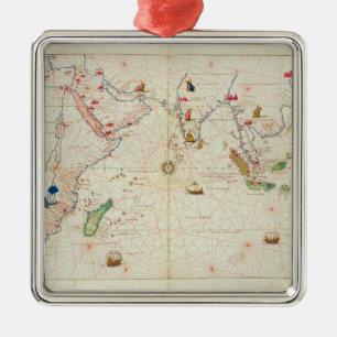 Der Indische Ozean Ornament Aus Metall