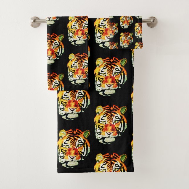 DER INDISCHE TIGER BADHANDTUCH SET (Insitu)