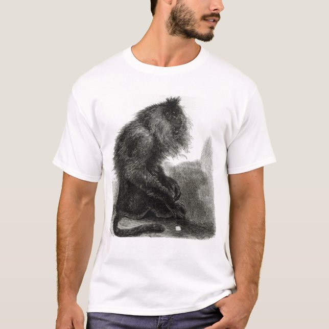 Der indische Waderoo Affe T-Shirt (Vorderseite)
