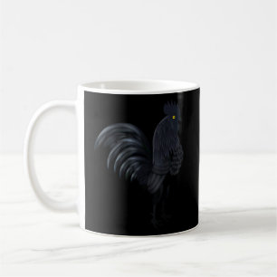 Der indonesische Ayam Cemani (Black Rooster Black Kaffeetasse
