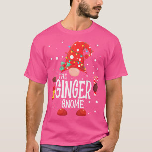 Der Ingwer-Gnom passende Familien-Weihnachts-Gnom- T-Shirt
