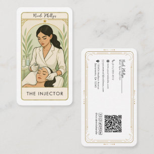 Der Injector Med Spa Skin Tarot Social Media QR Visitenkarte