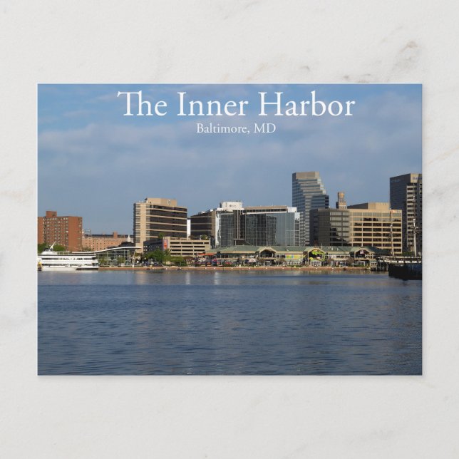 Der Innenhafen von Baltimore Postkarte (Vorderseite)