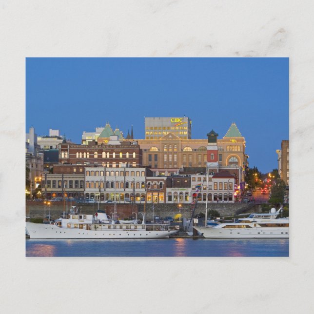 Der Innenhafen von Victoria British Columbia Postkarte (Vorderseite)