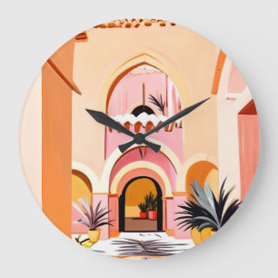 Der Innenhof Große Wanduhr