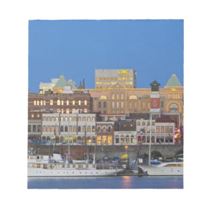 Der innere Hafen in Victoria British Columbia Notizblock