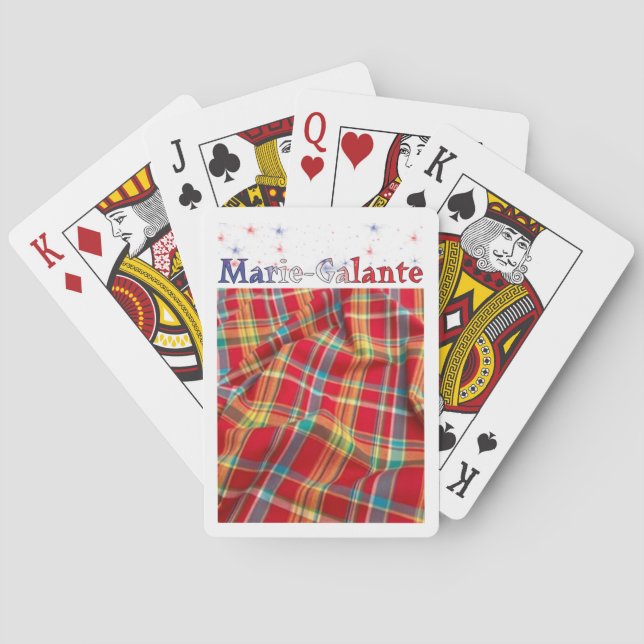 der Insel Marie-Galante Spielkarten (Rückseite)