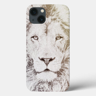 Der Intellektuelle Lion - Typograph iPhone 13 Hülle