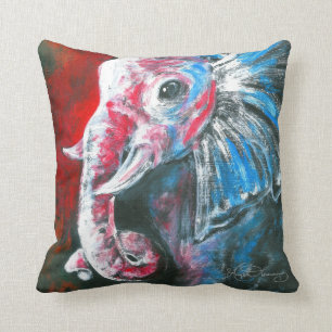 Der intelligente elegante Elefant Kissen