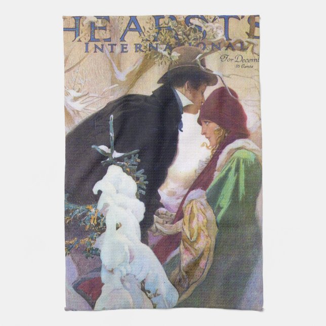 Der internationale Cover von Hearst, Alphonse Much Geschirrtuch (Vertikal)
