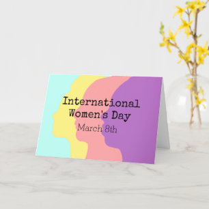 Der Internationale Frauentag ist der 8. März Karte