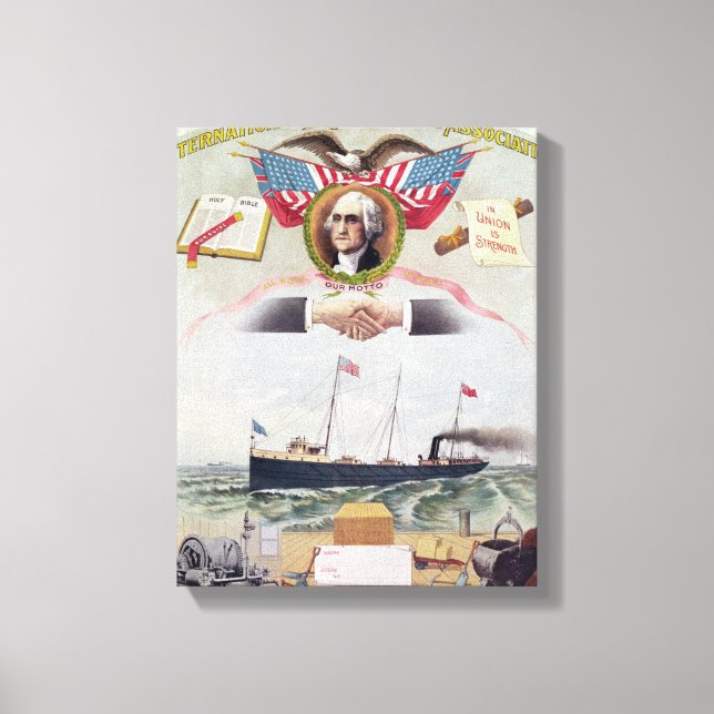 Der Internationale Longshoremen-Verband Leinwanddruck (Vorderseite)