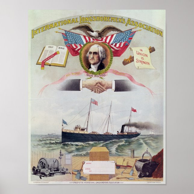 Der Internationale Longshoremen-Verband Poster (Vorne)