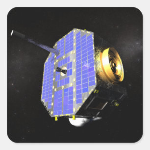 Der interstellare Grenzforschersatellit Quadratischer Aufkleber
