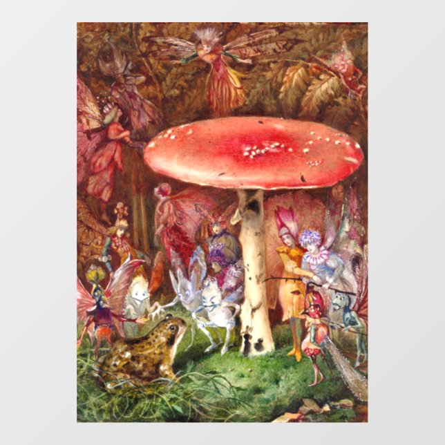 Der Intruder John Anster Fitzgerald Fensteraufkleber (Blatt)