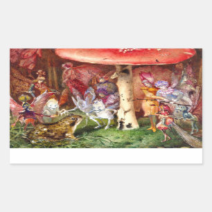 Der Intruder John Anster Fitzgerald Rechteckiger Aufkleber