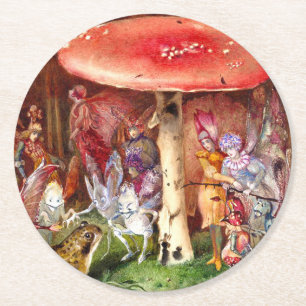 Der Intruder John Anster Fitzgerald Runder Pappuntersetzer