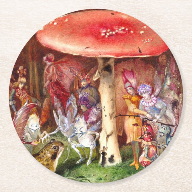 Der Intruder John Anster Fitzgerald Runder Pappuntersetzer (Vorderseite)