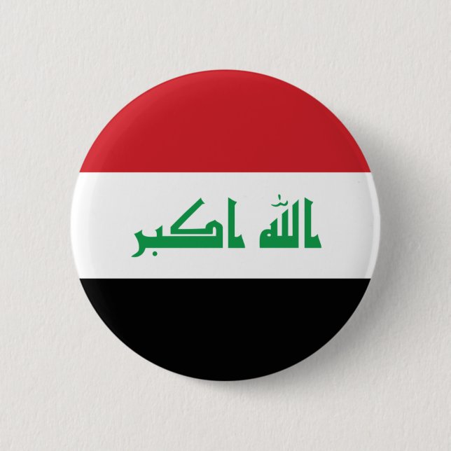 Der Irak-Flagge Button (Vorderseite)