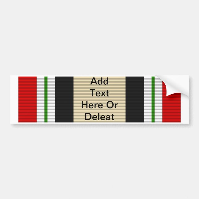 Der Irak-Kampagnen-Medaille Autoaufkleber (Vorne)