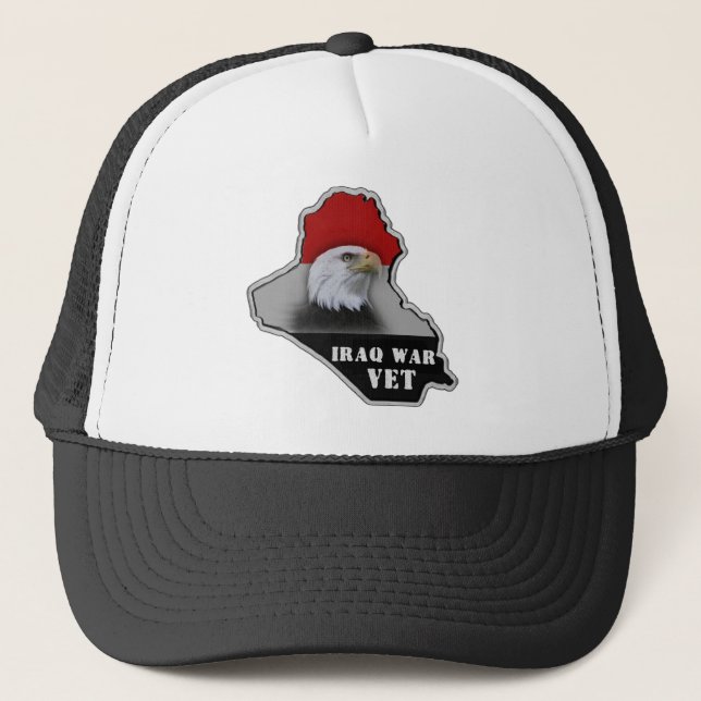 Der Irak-Kriegs-Militär-Veteran Truckerkappe (Vorderseite)