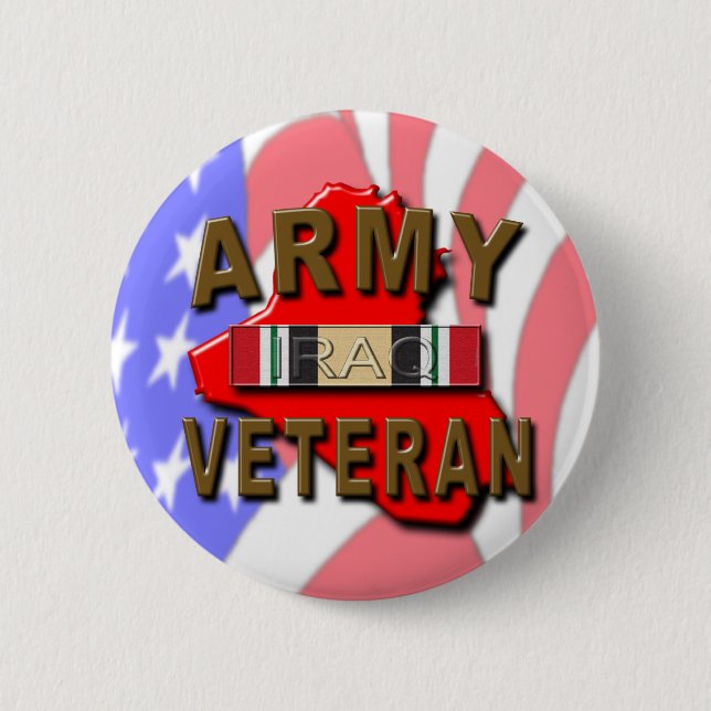 Der Irak-Kriegsveteran-Service-Band, ARMEE Button (Vorderseite)