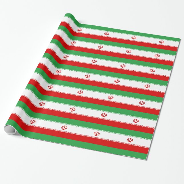 Der Iran-Flagge Geschenkpapier (Ungerollt)
