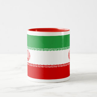 Der Iran-Flaggen-Tasse Zweifarbige Tasse
